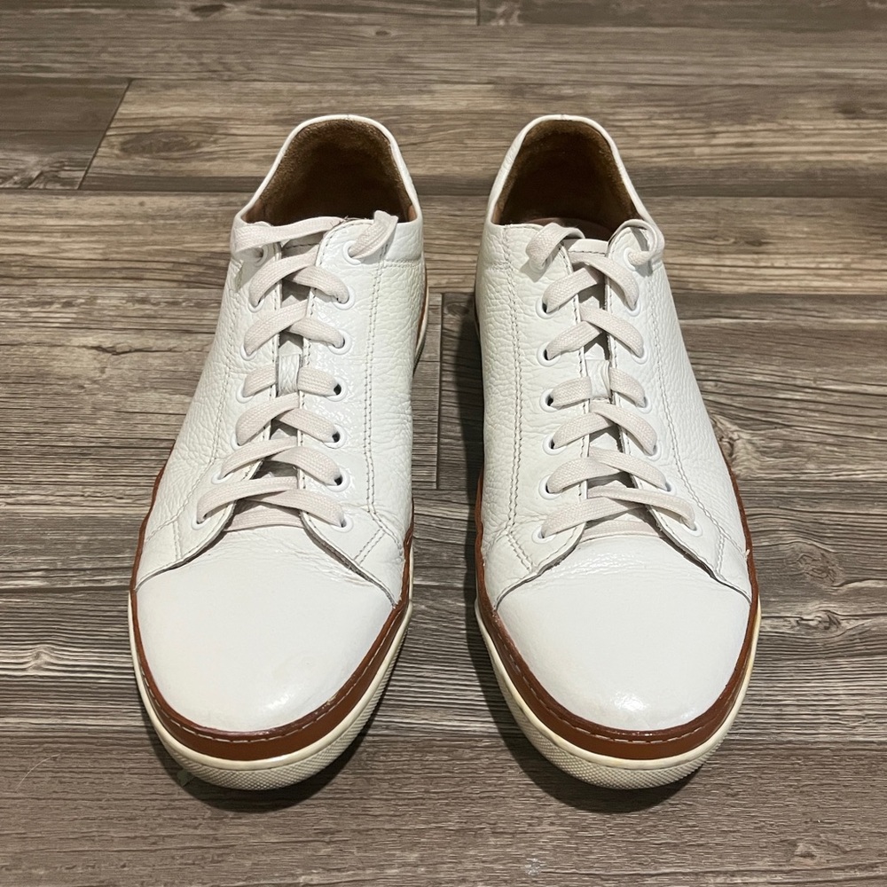 Allen Edmonds White Leather Sneakers